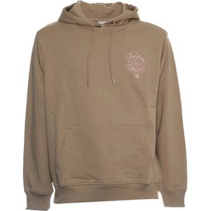 Drole de Monsieur, Sweatshirts & Hoodies, Heren, Beige, M, Beige hoodie met stijlvol ontwerp