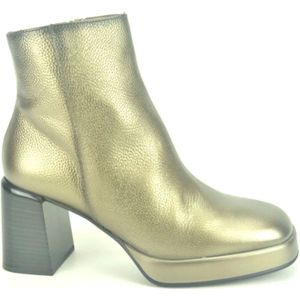 Hispanitas, Schoenen, Dames, Geel, 40 EU, Leer, D.Zilver Botje DZ +DH Enkellaarsjes met Hak