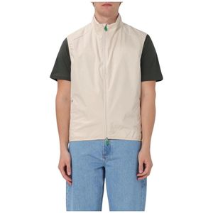 Save The Duck, Jassen, Heren, Beige, 2Xl, Nylon, Lichtgewicht Opvouwbaar Vest