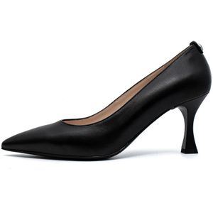 Nerogiardini, Schoenen, Dames, Zwart, 40 EU, Leer, Hak Schoenen Nappa Pandora Zwart Tpu Alek