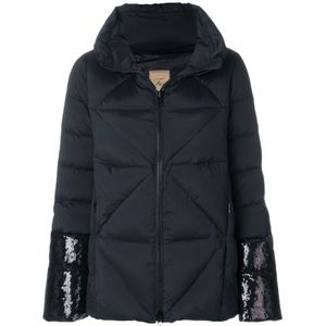 Fay, Jassen, Dames, Zwart, S, Polyester, Winterjas