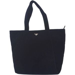 Armani, Tassen, Dames, Zwart, ONE Size, Polyester, Handbags