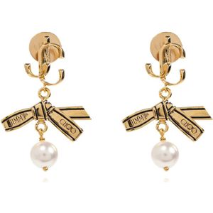 Jimmy Choo, Accessoires, Dames, Geel, ONE Size, Oorbellen met hangers