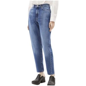 Armedangels, Jeans, Dames, Blauw, W33 L34, Hoge Taille Tapered Mom Jeans