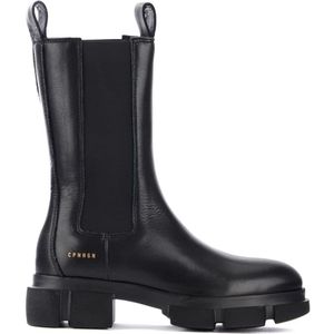 Copenhagen Studios, Schoenen, Dames, Zwart, 36 EU, Leer, Chunky Boot met 5cm Hak