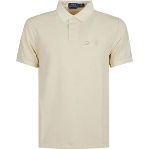 Polo Ralph Lauren, Tops, Heren, Beige, XL, Slim Fit Polo Shirt