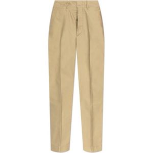 Tom Ford, Broeken, Heren, Beige, W33, Katoen, Cotton Satin Chino