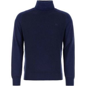 Etro, Truien, Heren, Blauw, S, Wol, Stijlvolle Blauwe Wollen Coltrui