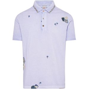 Bob, Tops, Heren, Paars, 2Xl, Katoen, Katoenen Polo Shirt 3 Knopen