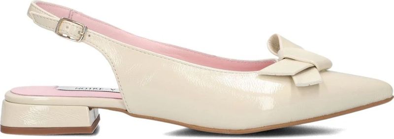 Notre-v, Schoenen, Dames, Beige, 42 EU, Leer, Elegante Slingbacks voor Zonnige Dagen