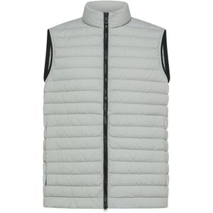 Peuterey, Jassen, Heren, Grijs, M, Polyester, Lichtgrijze Bodywarmer