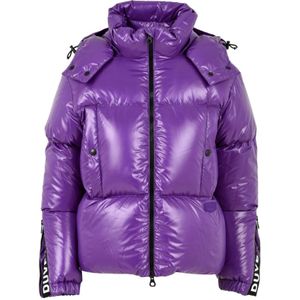 Duvetica, Jassen, Dames, Paars, 2Xs, Front Zip Hooded Jacket