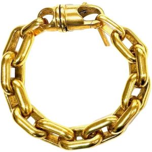 Perrine Taverniti, Accessoires, Dames, Geel, ONE Size, Verguld signature link armband