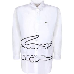 Comme des Garçons, Overhemden, Heren, Wit, M, Katoen, Klassiek overhemd met lange mouwen en kraag