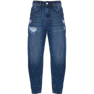 Kocca, Jeans, Dames, Blauw, W29, Stone Washed Loose-Fit Jeans