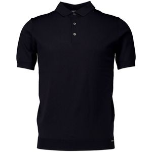 Gentiluomo, Tops, Heren, Blauw, M, Donkerblauw Poloshirt