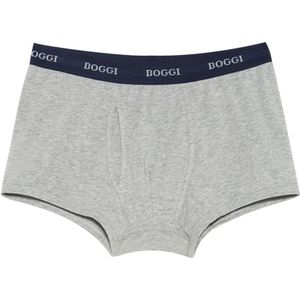Boggi Milano, Ondergoed, Heren, Grijs, S, Katoen, Stretch Katoenen Jersey Boxershorts