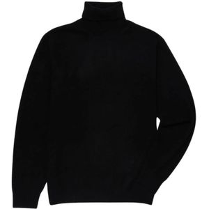 Brooks Brothers, Truien, Heren, Zwart, S, Wol, Wol en Kasjmier Turtleneck Trui