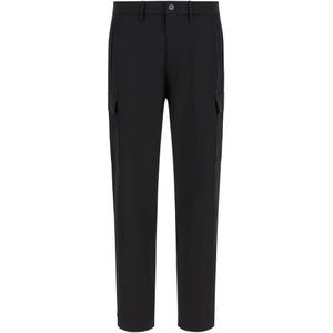 Boggi Milano, Broeken, Heren, Zwart, W38, Wol, B Travel Broek in zuivere reiswol