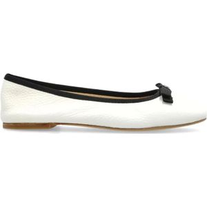 Casadei, Schoenen, Dames, Wit, 37 EU, Ballerina`s met Ketting