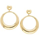 Notre-v, Accessoires, Dames, Geel, ONE Size, Gouden Hoop Oorbellen X BO - Hoops