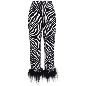 Giulia N Couture, Broeken, Dames, Veelkleurig, M, Polyester, Elegante broek met stretchstof