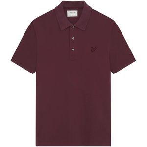 Lyle & Scott, Tops, Heren, Rood, M, Katoen, Tonal Eagle Polo Shirt