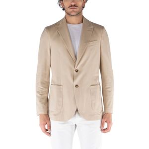 Circolo 1901, Jassen, Heren, Beige, XL, Katoen, Blazer