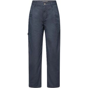 Drykorn, Broeken, Dames, Beige, W28, Katoen, Kwalificeer Locker Cut Katoenen Broek