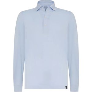 Boggi Milano, Tops, Heren, Blauw, 2Xl, Katoen, Japanese Jersey Polo Shirt