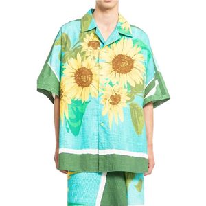 Craig Green, Overhemden, Heren, Veelkleurig, M, Zonnebloem Grafische Print Handdoek Shirt