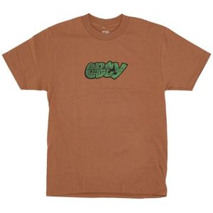 Obey, Tops, Heren, Bruin, S, Katoen, Klassieke City Watch Dog Tee Bruin