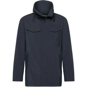Boggi Milano, Jassen, Heren, Blauw, M, Tech Fabric Field Jacket Stijl