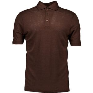 Gran Sasso, Tops, Heren, Bruin, XL, polos donkerbruin