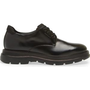 Stuart Weitzman, Schoenen, Heren, Zwart, 42 EU, Leer, Leren veterschoen van kalfsleer