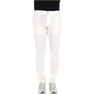 PT Torino, Broeken, Heren, Wit, W33, Katoen, Witte Denim Broek Katoen Twill