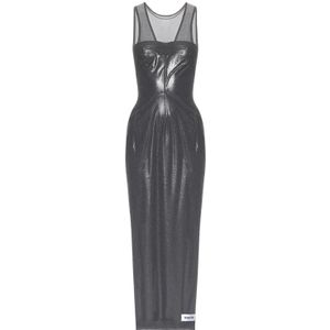 Dolce & Gabbana, Kleedjes, Dames, Grijs, S, Tule, x Kim