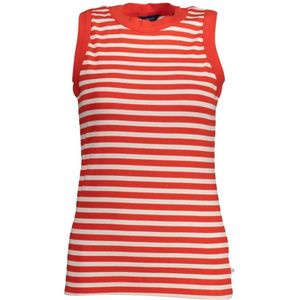 Gant, Tops, Dames, Rood, XS, Katoen, Rood Stijlvolle Tanktop