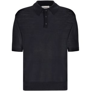 Laneus, Truien, Heren, Zwart, XL, Gebreide polo