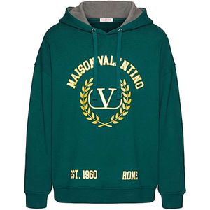 Valentino, Sweatshirts & Hoodies, Heren, Groen, S, Stijlvolle Sweatshirt voor Mannen