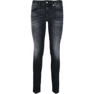 Dondup, Jeans, Dames, Zwart, W29, Katoen, Biologisch Katoen Modal Mix Jeans Gaia