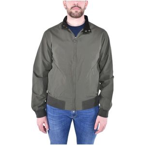 Barbour, Jassen, Heren, Groen, L, Nylon, Moderne Lichtgewicht Casual Jas