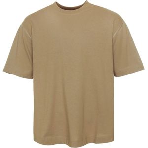 Closed, Tops, Heren, Beige, M, Katoen, Klassiek T-shirt
