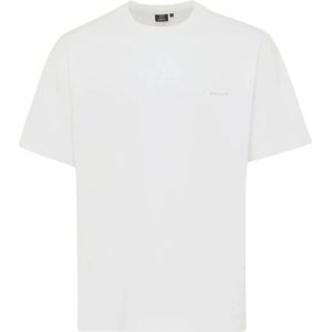 Genti, Tops, Heren, Wit, M, Stijlvolle T-shirts in wit