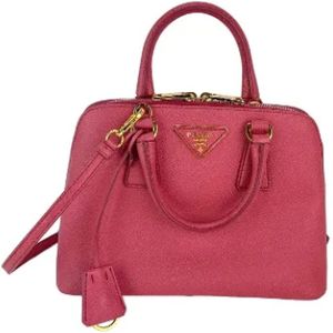 Prada Vintage, Pre-owned, Dames, Roze, ONE Size, Leer, Pre-owned Leather prada-bags
