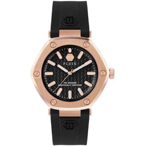 Philipp Plein, Accessoires, Dames, Roze, ONE Size, Hexagon 38mm Horloge