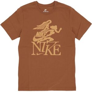 Nike, Tops, Heren, Bruin, S, Katoen, Choke T-shirt