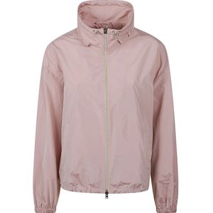 Herno, Jassen, Dames, Roze, M, Polyester, Roze Polyesterjas Gemaakt in Italië