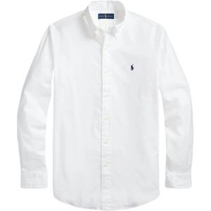 Ralph Lauren, Overhemden, Heren, Wit, M, Katoen, Witte Button-Down Overhemd