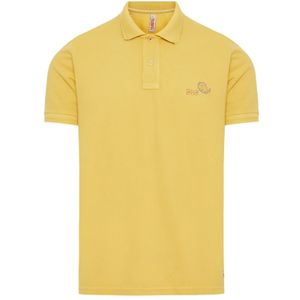 Bob, Tops, Heren, Geel, L, Katoen, Klassieke Katoenen Poloshirt